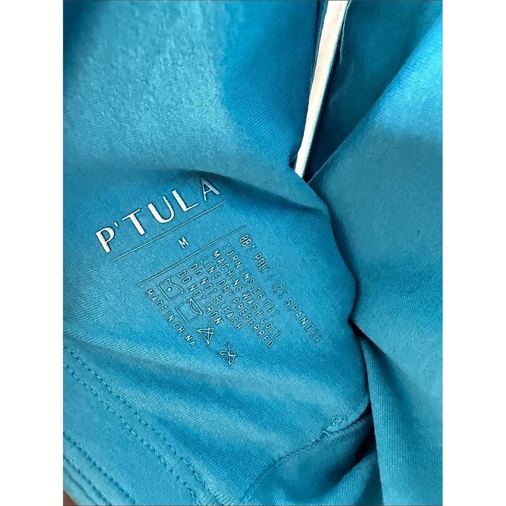 Ptula Blue Strapless Sports Bra Bandeau Activewear Womens Size Medium - Picture 4 of 4